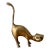 Mid-Century Brass Cat Figurine For Sale