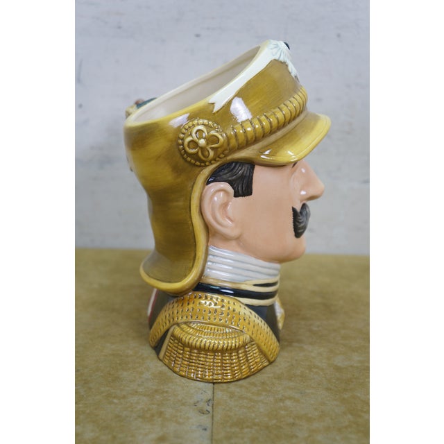 Gold Royal Doulton Emperor Kaiser Wilhelm Military Leader Toby Character Jug For Sale - Image 8 of 12