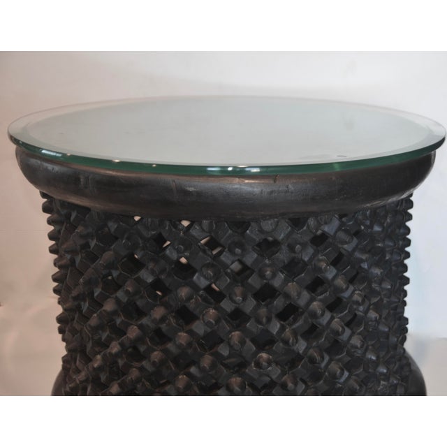 African African Bamileke Spider Stool Side Table 24" Round For Sale - Image 3 of 4