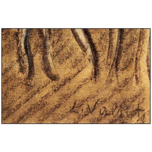 Post Impressionist 1910s Femme Cousant, Louis Valtat For Sale - Image 3 of 5