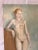 A layer of mystique surrounds this life-size nude painting of a beautiful redheaded lady, acquired from an Estate in...