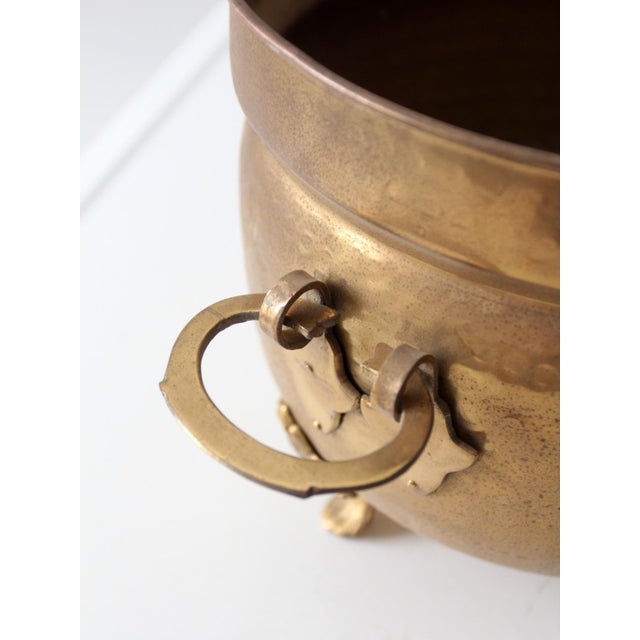 Brass Antique Victorian Brass Jardiniere Planter For Sale - Image 8 of 14