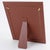 1970s Modernist Spice Brown Calf Leather Picture Frame For Sale - Image 5 of 9