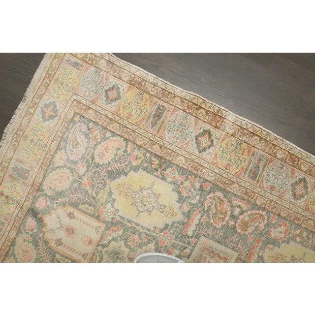 Early 20th Century Early 20th Century Turkish Mercerized Cotton Keysari Rug - 4' x 5'7" For Sale - Image 5 of 10