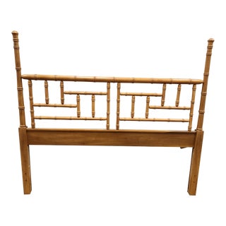 1960s Dixie Faux Bamboo Queen Headboard For Sale