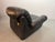 Animal Skin Large Italian Space Age Postmodern Black Leather Lounge Chair with Brass Buttons and Cord Lacing from Busnelli, 1970s For Sale - Image 7 of 10