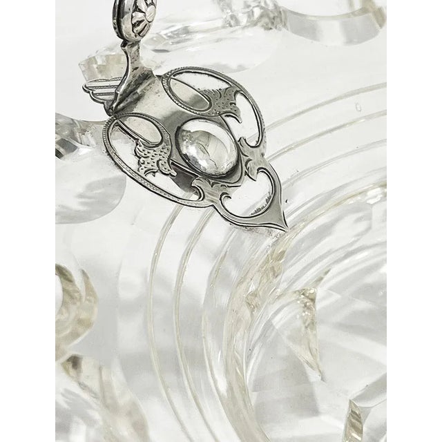 Metal Dutch Bowl in Crystal with Silver Swing Handle, 1875 For Sale - Image 7 of 9