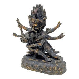 18th-19th Century Tibetan Bronze Hayagriva/Vajradara in Yabyum Posture