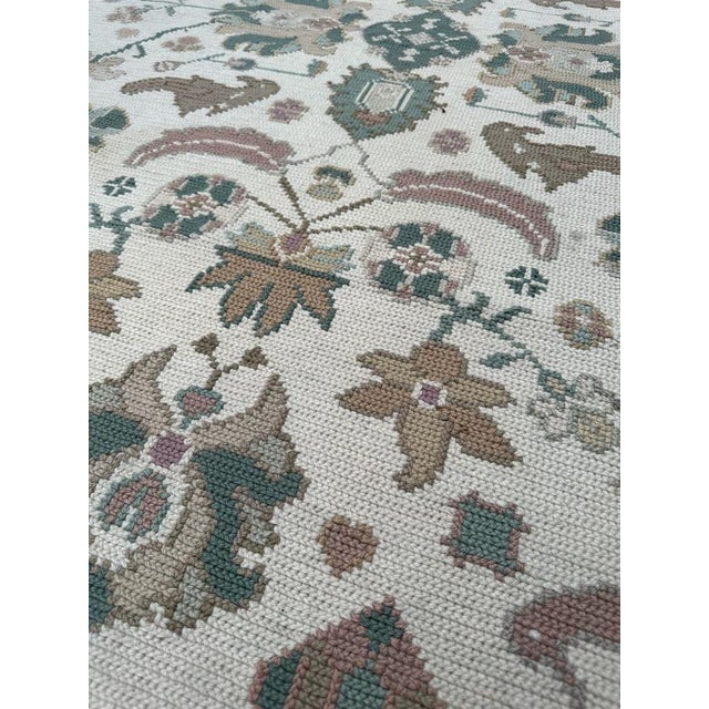 Mid-Century Portuguese Needlepoint Rug, 1940s For Sale - Image 15 of 18