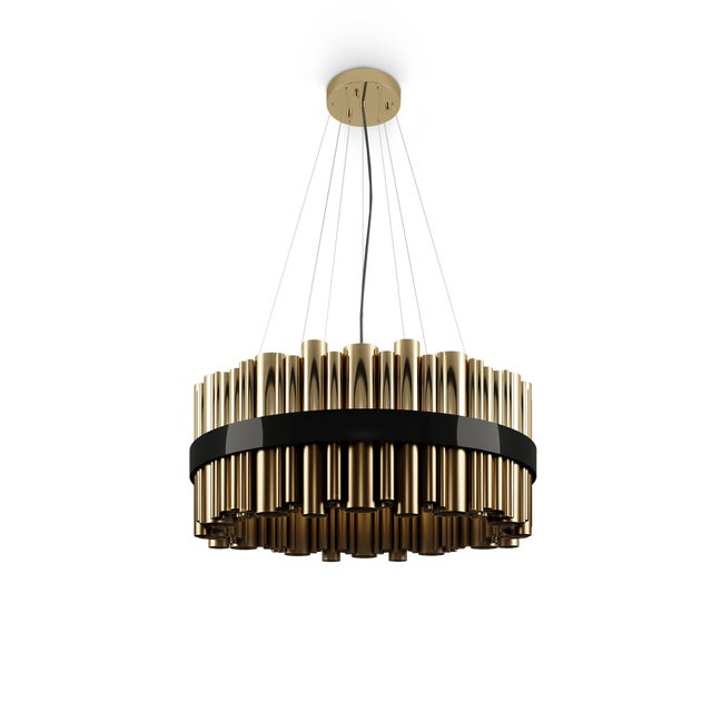Granville Round Suspension Lamp by Creativemary For Sale - Image 11 of 12