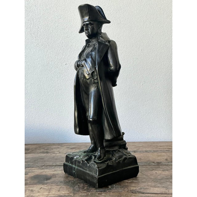 Vintage Patinated Bronze Statue of Napoleon For Sale - Image 4 of 12