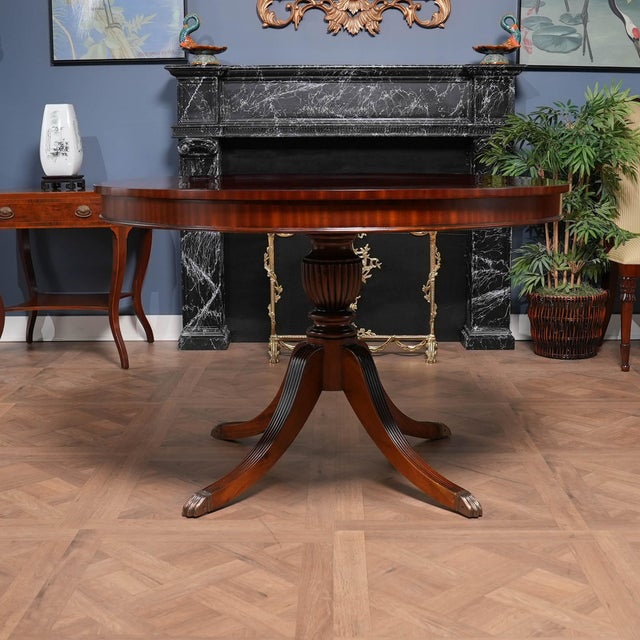 Niagara Furniture Federal Style Mahogany Center Table For Sale - Image 6 of 12