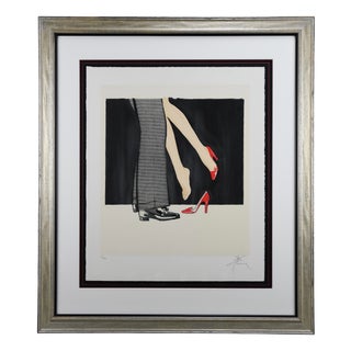 René Gruau, Bonjour Chérie, 1990, Acrylic on Paper For Sale