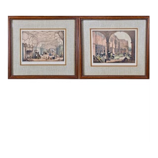 Joseph NashA Pair of Framed 19th Century Colored Lithographs of Tudor Scenes by Joseph Nash, 1839-1849 For Sale