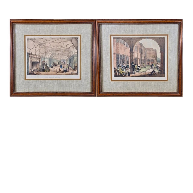 Joseph NashA Pair of Framed 19th Century Colored Lithographs of Tudor Scenes by Joseph Nash, 1839-1849 For Sale