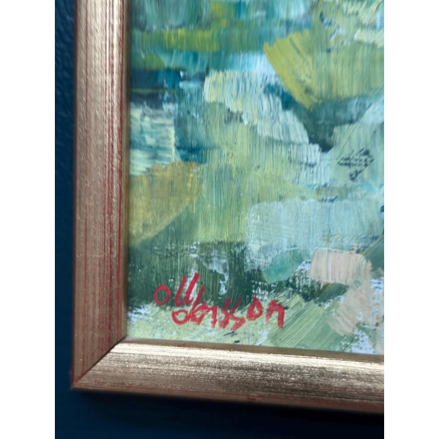 Olle Larsson, Path, 1960s, Oil on Panel, Framed For Sale - Image 6 of 18