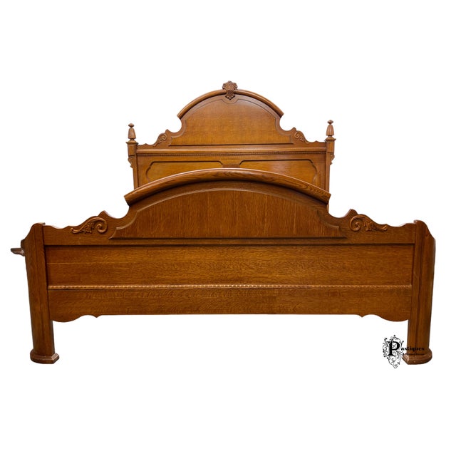 Vintage Lexington Victorian Mansion Sampler Collection Solid Oak King