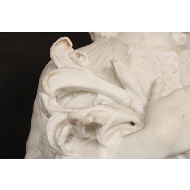 Marble Statue of a Young Girl For Sale - Image 10 of 13