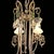 1980s French Style Silver Chandelier with Swarovski Crystal Pendants, 1980 For Sale - Image 5 of 9