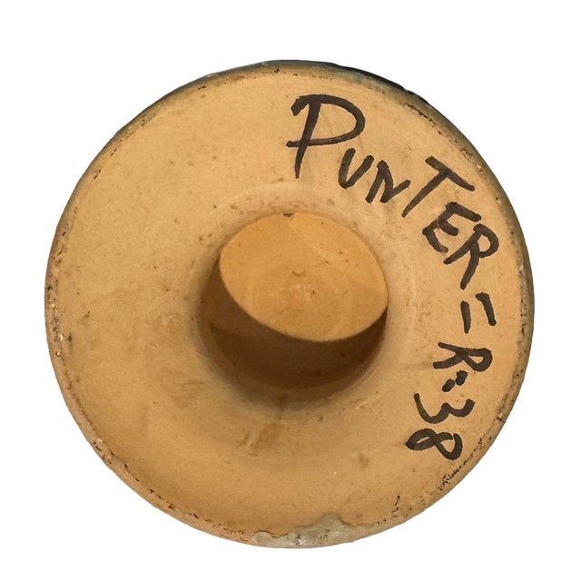 Domingo Punter Teruel Spanish Studio Pottery Vase, Mid-Century Mudéjar Revival, Hand-Painted Ceramic For Sale In Seattle - Image 6 of 8