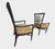 Modern Pair of 2 Barbara Barry Script Armchairs From McGuire For Sale - Image 3 of 5