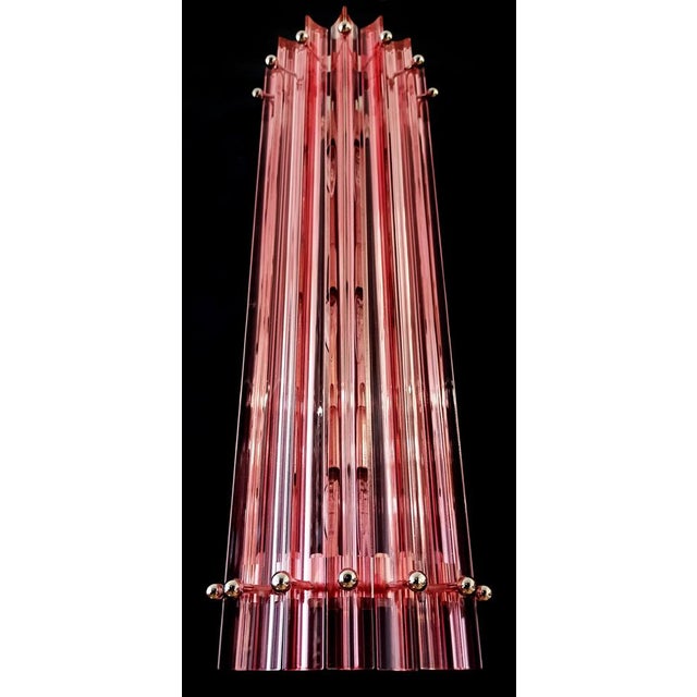 Mid-Century Italian Pink Murano Glass Wall Sconces, 1990s, Set of 4 For Sale - Image 4 of 17