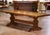 19th C. Louis XIII Style French Carved Walnut Refectory Table With Trestle Base For Sale In Dallas - Image 6 of 10