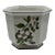 Vintage Italian Handpainted Dogwood Octagonal Cache Pot For Sale