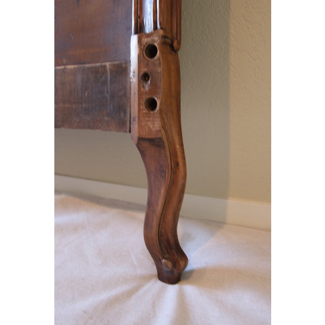 Vintage French Louis XV Style Carved Walnut Bedframe For Sale In Denver - Image 6 of 11