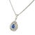 Early 21st Century Michael Christoff 3.60 Carats Pear Shaped Sapphire and Diamond Necklace For Sale - Image 5 of 7