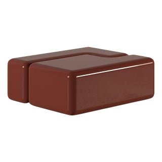 Verneuil Coffee Table in Red Lacquered Wood by Haymann Editions For Sale