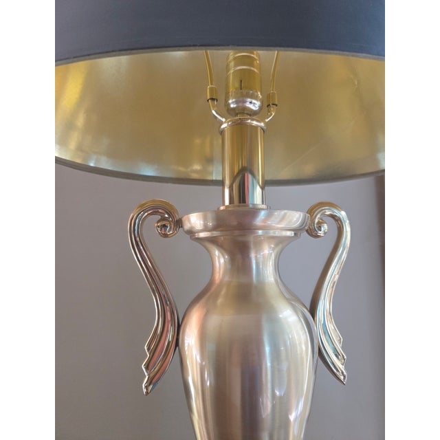 Late 20th Century Vintage Brass Trophy Urn Lamp For Sale - Image 5 of 16