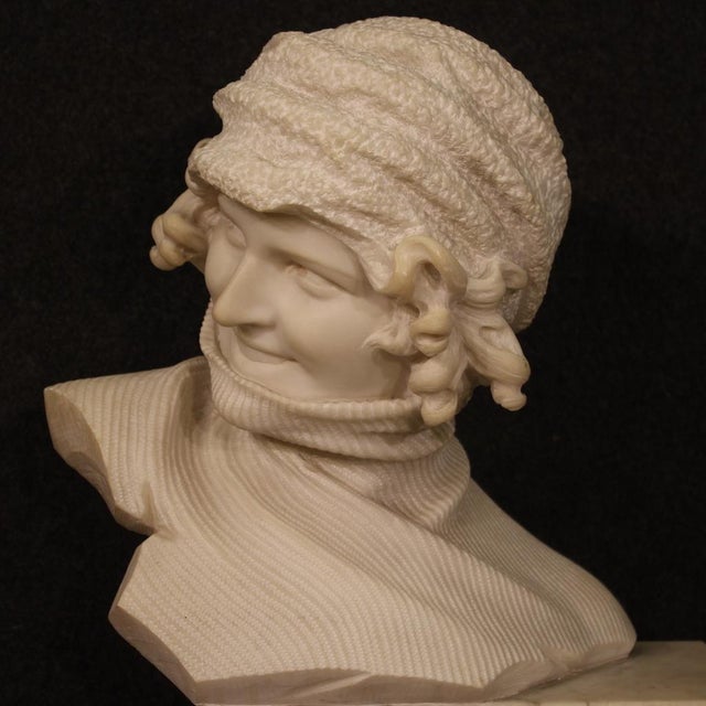 Italian Artist, Figurative Sculpture, 1930, Marble For Sale - Image 3 of 13