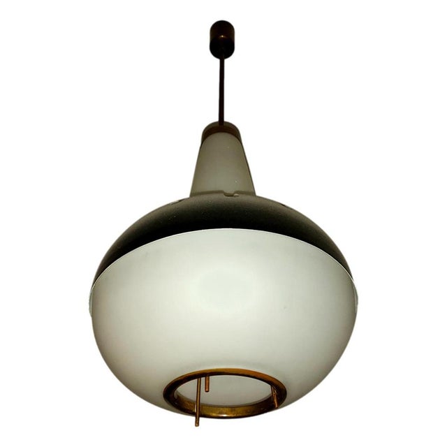 Modern Chandelier Pendant by Max Ingrand for Fontana Arte For Sale - Image 3 of 6