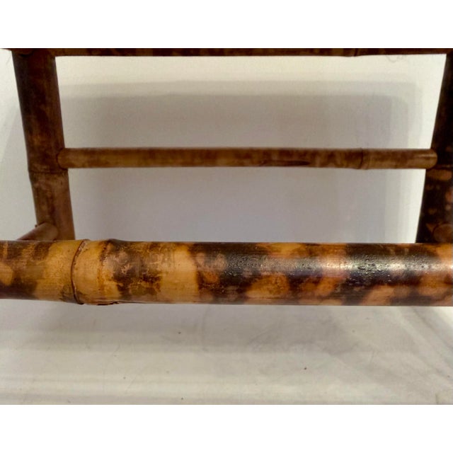 Stacking Bamboo Burnt Tortoise Plant Stands For Sale - Image 10 of 12