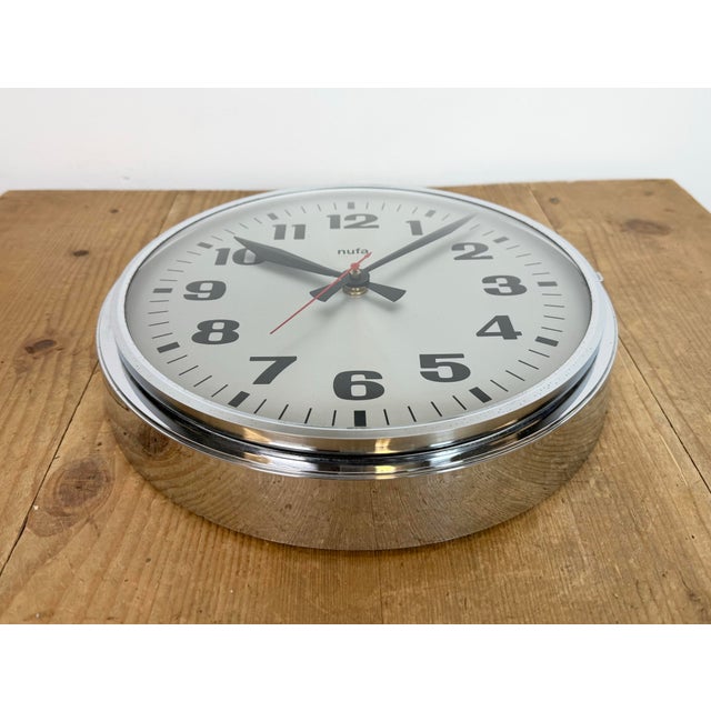 Vintage Electric Wall Clock from Nufa, 1960s For Sale - Image 12 of 18