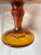 Mid-Century Modern Mid-Century Amber Glass Tazza Cake Stand With Scalloped Thumbprint Edge For Sale - Image 3 of 10