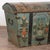 Original Blue Painted Swedish Dome Top Oak Trunk Dated 1827 For Sale - Image 9 of 14
