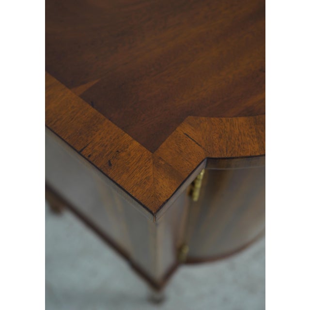 1990s Maitland Smith Sheraton Style Kneehole Design Mahogany Sideboard For Sale - Image 12 of 18