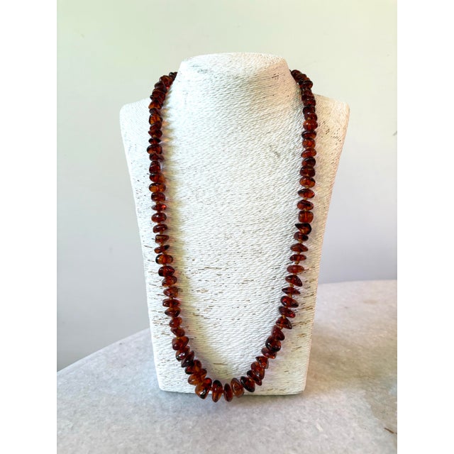 Gorgeous Baltic Amber hand nodded, beaded necklace.