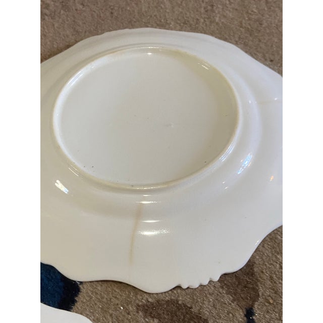 Ceramic Antique Regency English Porcelain Gray Plates - Set of 5 For Sale - Image 7 of 12
