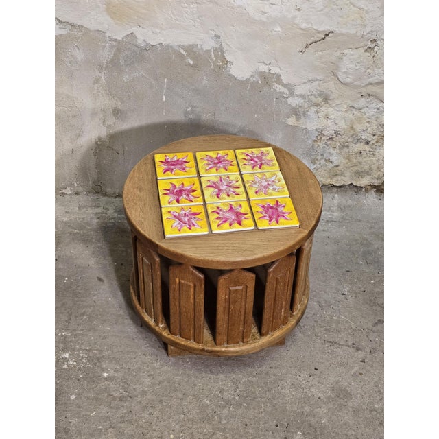 Coffee Table with Storage Compartment attributed to Guillerme and Chambron, 1960 For Sale - Image 14 of 16
