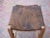 Extremely well designed, these bar stools have a rustic cowhide seat and intricate details in the woodwork, see photos.