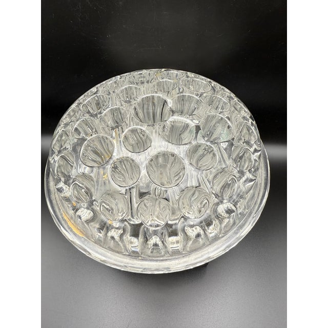 37 Hole Antique Glass Flower Frog For Sale - Image 9 of 12