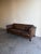 Vintage Danish Brown Leather Sofa in Style of Stouby | Mid-Century Modern 3-Seat Couch For Sale - Image 9 of 10