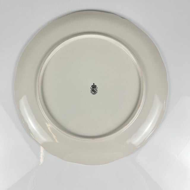 Streetlight Cake Plate with Tulip Motif from KG Lunéville Model, 1980s For Sale - Image 6 of 8