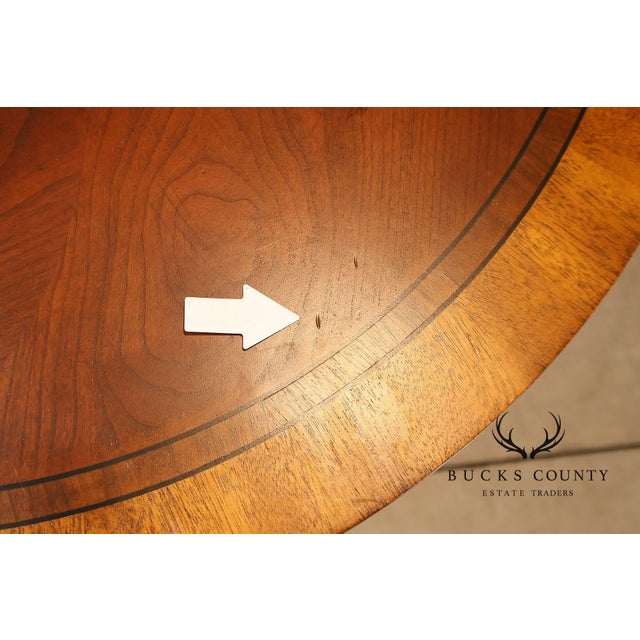 Ethan Allen Townhouse Collection Round Pedestal Side Table For Sale - Image 11 of 18