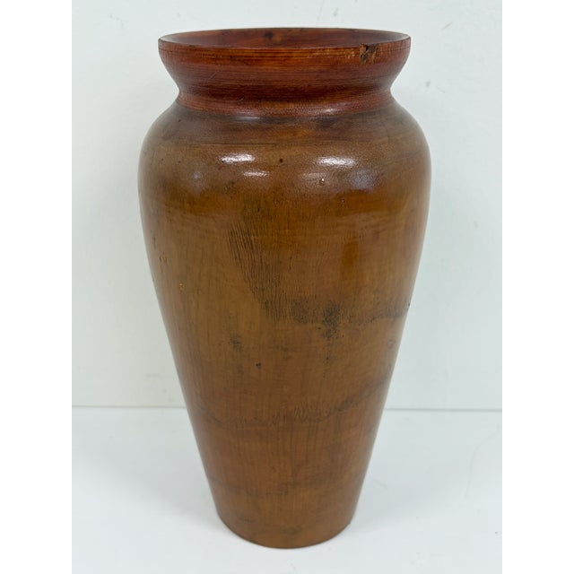 Hand Turned Wooden Vase For Sale In Orlando - Image 6 of 8