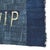 American Large Patchwork Indigo Flag, Don't Give Up the Ship, Unique For Sale - Image 3 of 4