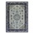 1890s Antique Sky Blue Medallion Greek Key Knotted Wool Rectangle Room Size Rug For Sale